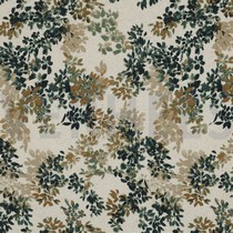 LINEN JERSEY DIGITAL FLOWERS NATURAL / PETROL (thumbnail)