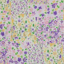 RADIANCE DIGITAL PATCHWORK FLOWERS GRAPE / LEMON (thumbnail)