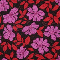 COTTON SATIN FLOWERS DARK RED (thumbnail)