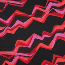 COTTON SATIN ABSTRACT DARK RED (thumbnail)