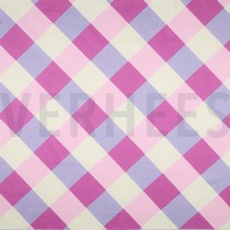 COTTON SATIN LARGE GINGHAM NERIDA HANSEN PURPLE (thumbnail)