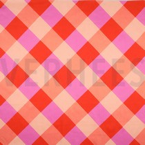 COTTON SATIN LARGE GINGHAM NERIDA HANSEN RED (thumbnail)