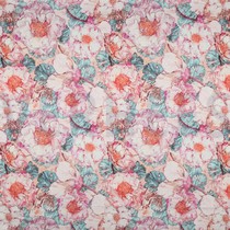 COTTON SATIN DIGITAL JAPANESE ANAMONE NERIDA HANSEN CORAL (thumbnail)