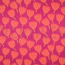 FINE POPLIN TULIPS NERIDA HANSEN BRIGHT PINK (thumbnail)