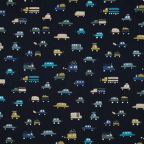 FINE POPLIN CARS NAVY (thumbnail)