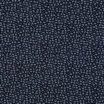 BAMBOO COTTON JERSEY FLOWERS NAVY (thumbnail)