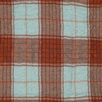 VISCOSE CRINKLE CHECK MINT (thumbnail)