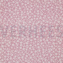 VISCOSE POPLIN STRETCH SMALL FLOWERS CHERRYBLOSSOM (thumbnail)