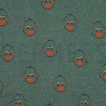 JERSEY MELANGE MONKEY DARK GREEN (thumbnail)