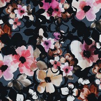 JERSEY DIGITAL FLOWERS JEANS (thumbnail)