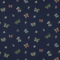 POPLIN DIGITAL BUTTERFLIES NAVY (thumbnail)