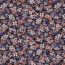 POPLIN DIGITAL FLOWERS BLACK (thumbnail)