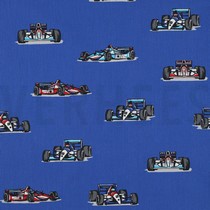 POPLIN RACING CARS BLUE (thumbnail)