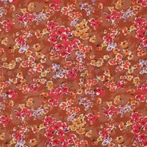 VISCOSE LUREX DIGITAL SMALL FLOWERS RUST (thumbnail)