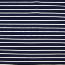 FRENCH TERRY STRIPE NAVY/ECRU (thumbnail)