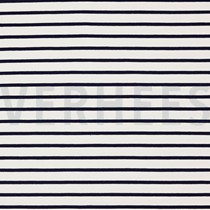 FRENCH TERRY STRIPE ECRU/NAVY (thumbnail)