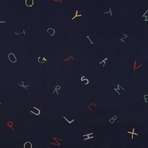 POPLIN LETTERS NAVY (thumbnail)