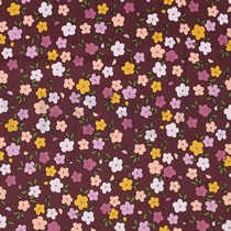 BABYCORD SMALL FLOWERS MAUVE (thumbnail)