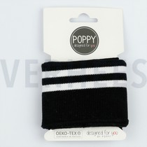 CUFFS STRIPE 7CM BLACK (thumbnail)