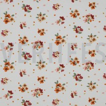 WAFFLE JERSEY FLOWERS WHITE (thumbnail)