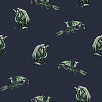 POPLIN DRAGON NAVY (thumbnail)