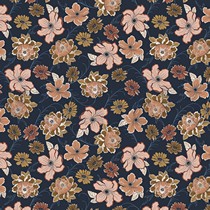 ROSELLA STRETCH FLOWERS NAVY (thumbnail)