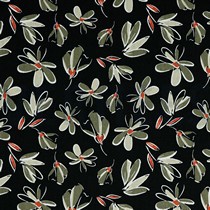 LINEN VISCOSE WASHED FLOWERS BLACK (thumbnail)