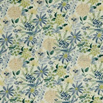 LINEN JERSEY DIGITAL FLOWERS ECRU/BLUE (thumbnail)