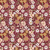 POPLIN FLOWERS WINE (thumbnail)