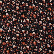 DOUBLE GAUZE DIGITAL FLOWERS BLACK (thumbnail)