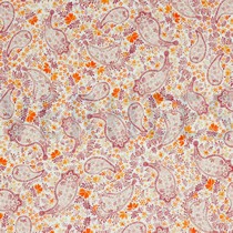 DOUBLE GAUZE DIGITAL PAISLEY WHITE/ OLD BLUSH (thumbnail)