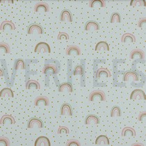 POPLIN GLITTER RAINBOW WHITE (thumbnail)