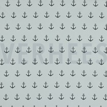 POPLIN ANCHOR WHITE/GREY (thumbnail)