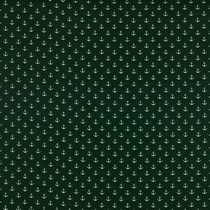 POPLIN PETIT ANCHOR DARK GREEN (thumbnail)