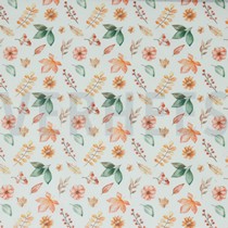 POPLIN DIGITAL AUTUMN FLOWERS WHITE (thumbnail)