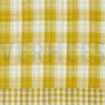 DOUBLE GAUZE DOUBLE SIDED CHECKS OCHRE (thumbnail)