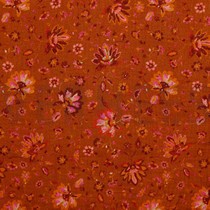 DOUBLE GAUZE DIGITAL PAISLEY DARK ORANGE (thumbnail)