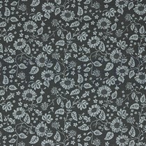 DOUBLE GAUZE FLOWERS DARK GREY (thumbnail)