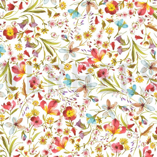 VISCOSE JERSEY DIGITAL FLOWERS WHITE (thumbnail)