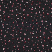 CHIFFON FLOWERS BLACK / PINK (thumbnail)