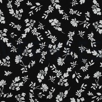 PRINTED VISCOSE FLOWERS BLACK (thumbnail)