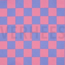 COATED COTTON CHECK BLUE / PINK (thumbnail)