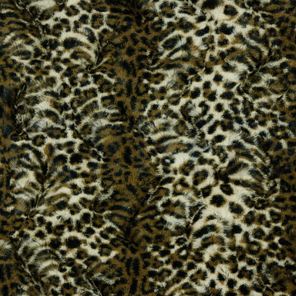 FAUX FUR ANIMAL SKIN BROWN