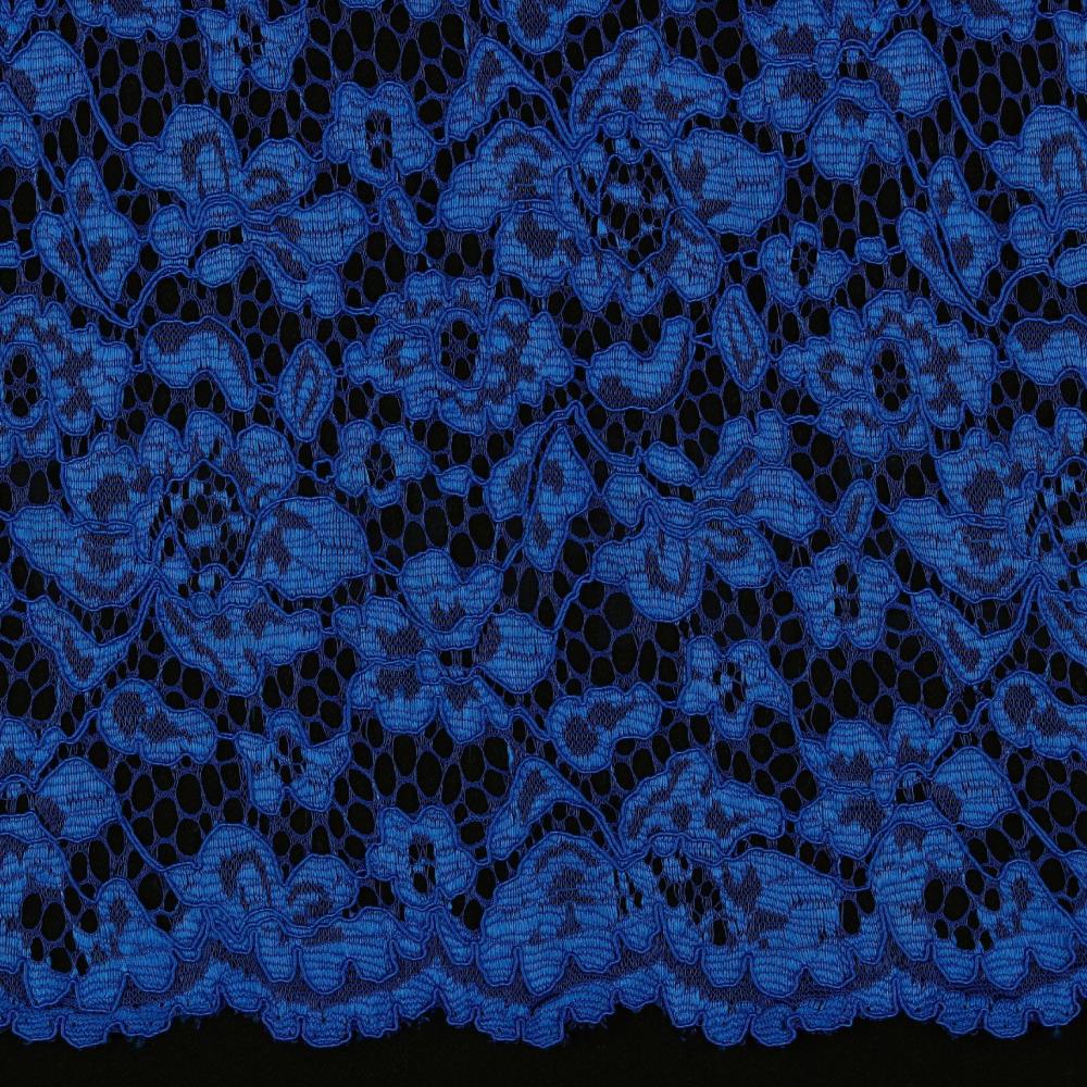 LACE BORDER 2 SIDES COBALT