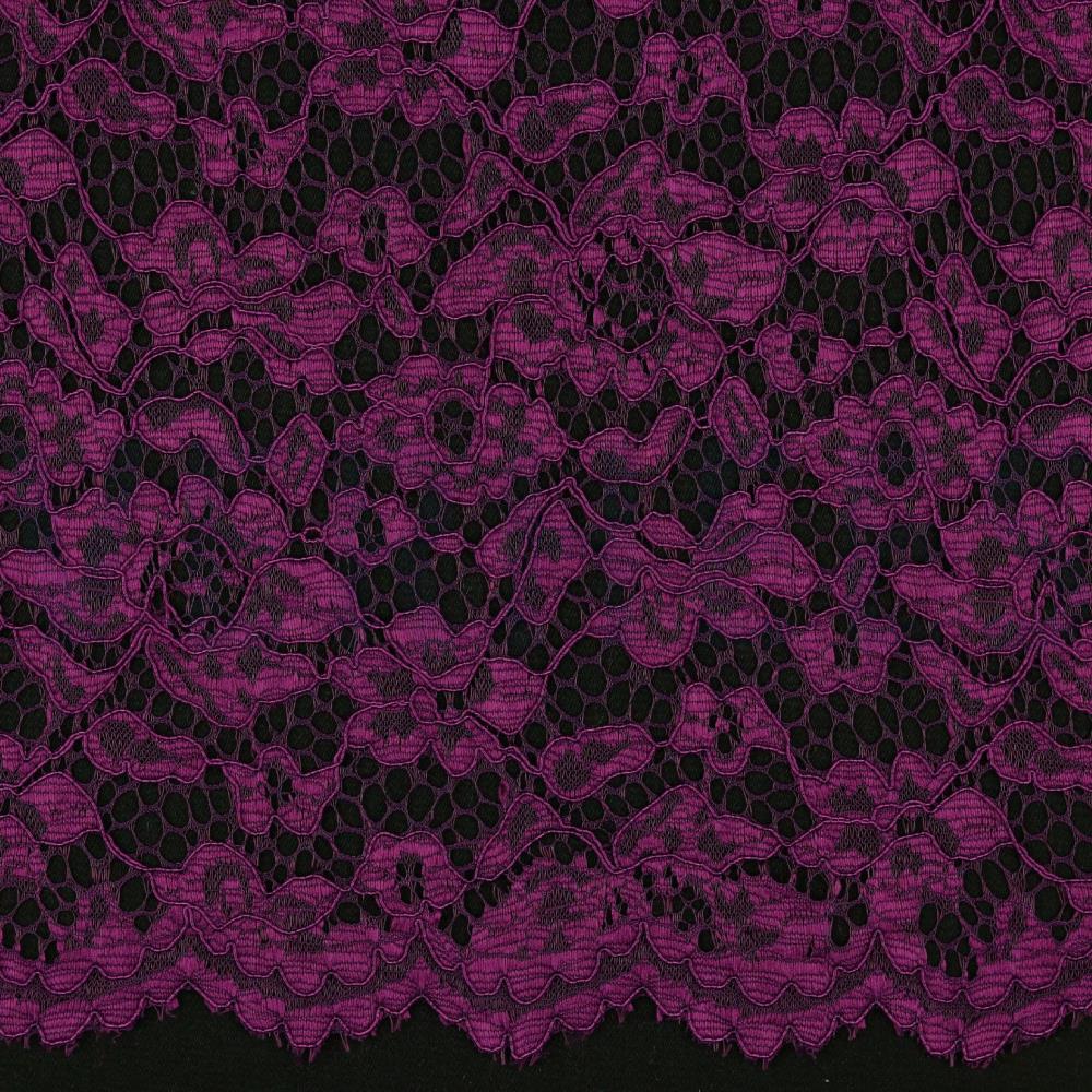 LACE BORDER 2 SIDES PURPLE