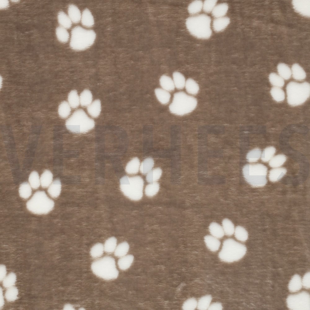 FLEECE DOG PAW BEIGE