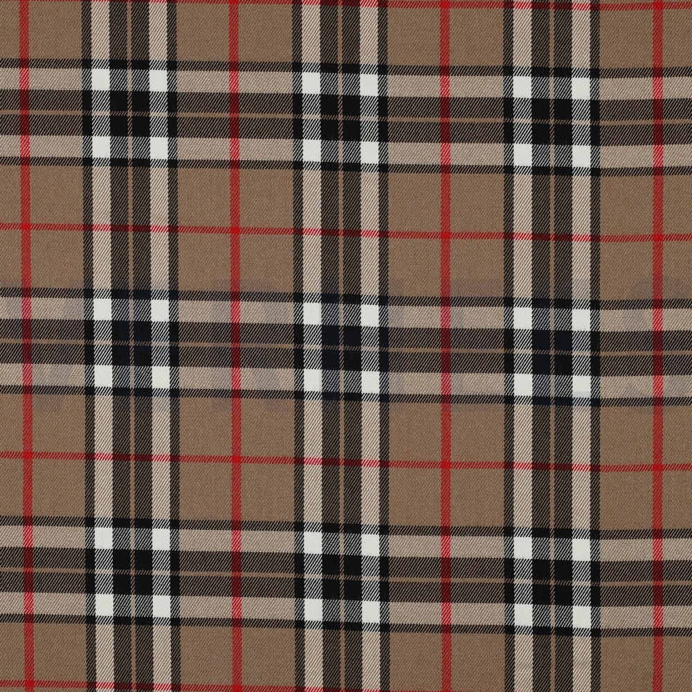 TARTAN CHECK CAMEL