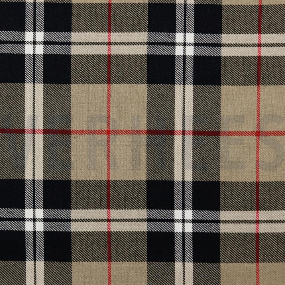 TARTAN CHECK CAMEL