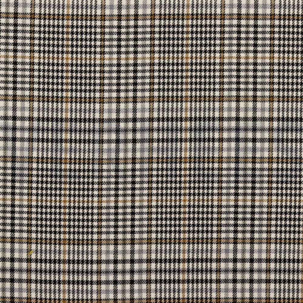 TARTAN CHECK ECRU/BROWN/BLACK