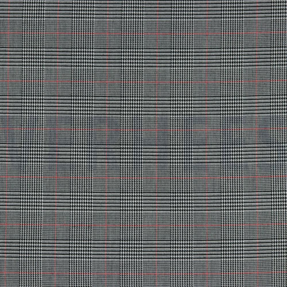 TARTAN CHECK BLACK/WHITE/RED (hover)